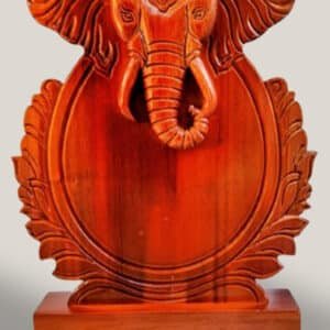 Traditional Wooden Ganesha Art Memento for Gifting