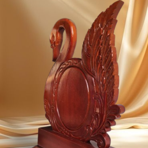 Wooden Swan Engraved Memento Award